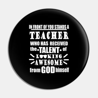 Teacher lessons gift idea funny saying Pin