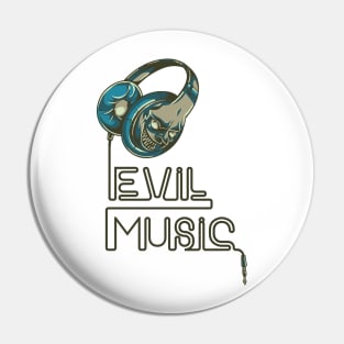 Evil Music Pin