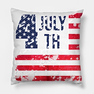 4th of July Pillow