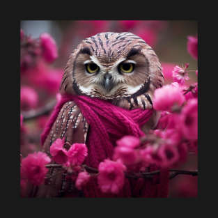 Owl In Pink T-Shirt