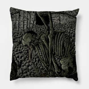 El Hombre Pájaro (Original Art) Pillow