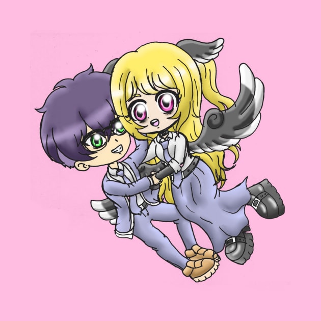 CHIBI ANIME  ADIPATI AND ANGGINA by MIZART