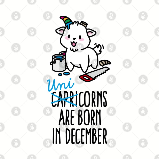 Capricorns are born in december unicorn Capricorn by LaundryFactory