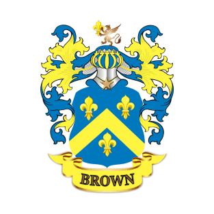 Brown Family Name Crest T-Shirt