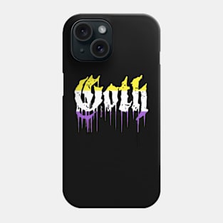 Goth non binary Phone Case