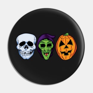 3 HALLOWEEN MASKS Pin