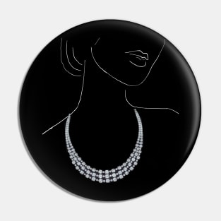 Diamond necklace Pin