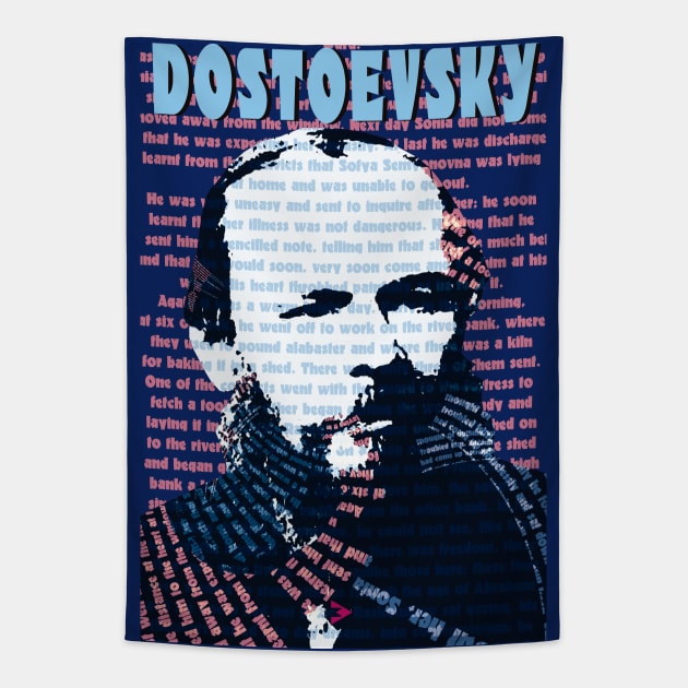 Fyodor Dostoevsky Tapestry by Exile Kings 