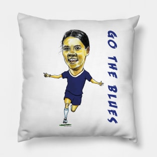 Sam Kerr caricature - Chelsea and Australian football player Pillow