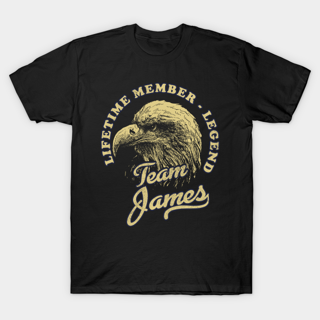 Discover James Name - Lifetime Member Legend - Eagle - James - T-Shirt