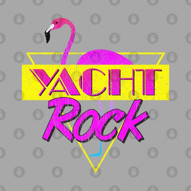 Yacht Rock Party Boat Drinking Stuff 80s Faded by Vector Deluxe