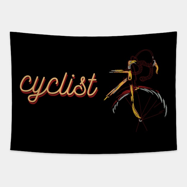 Cyclist for bike riders Tapestry by artsytee