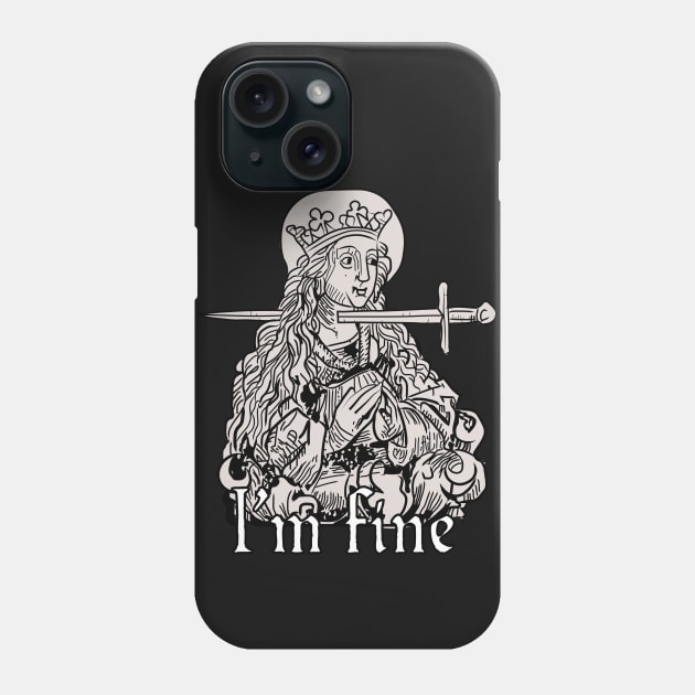 I'm fine - classical art meme Phone Case by vixfx