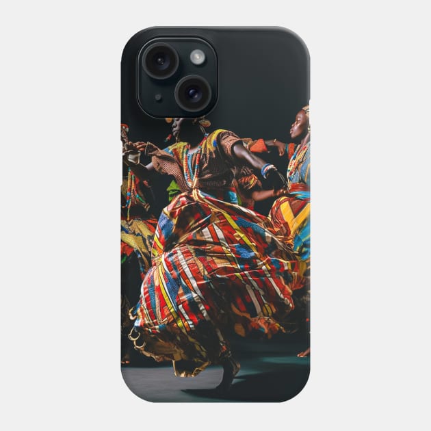 Captivating African Tribe Dancing Photograph - Dynamic Cultural Wall Art Print for Bohemian Home Decor and Travel Lovers Phone Case by Rolling Reality