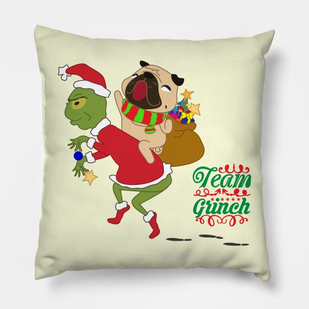 Team Grinch Pillow by loveninga