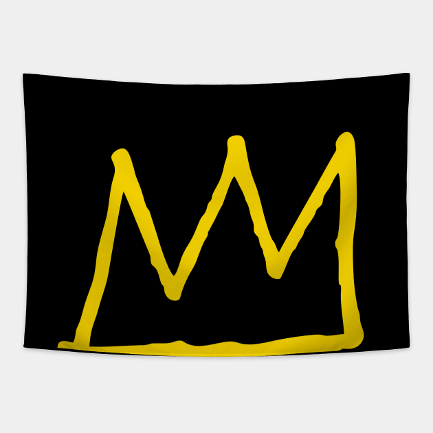 Basquiat Crown Tapestry by A-team