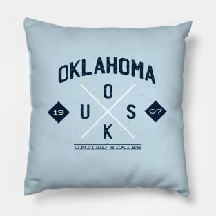 Oklahoma Hipster Pillow