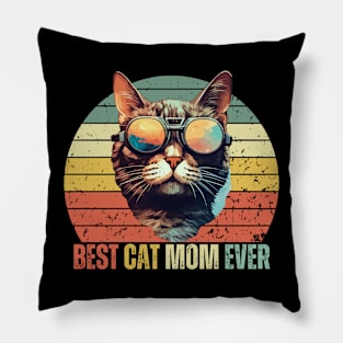 Best Cat Mom Ever Pillow