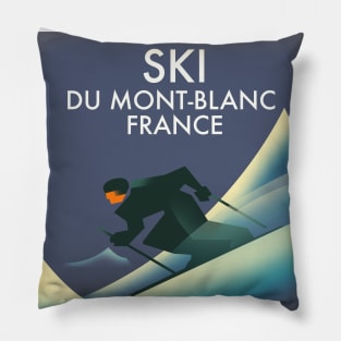 Ski Mont Blanc France Pillow