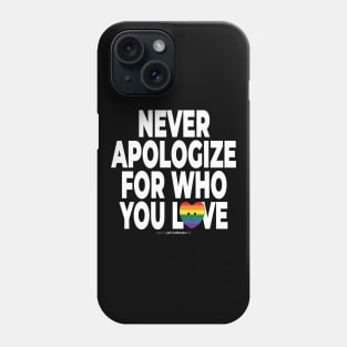 Never apologize for who you are - human activist - LGBT / LGBTIQ (125) Phone Case