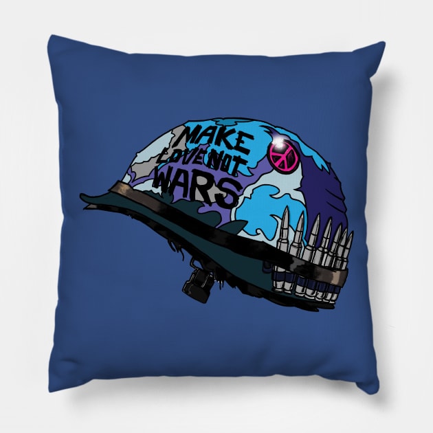 Make love Not Wars Pillow by Ibentmywookiee