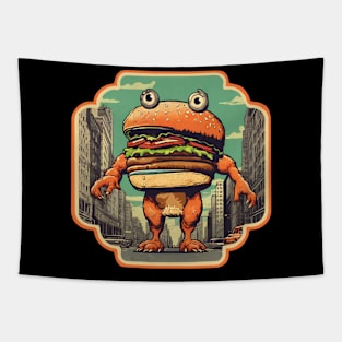 Burger monster Tapestry