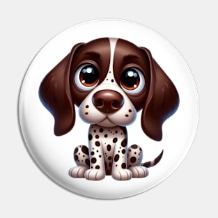 Cute German shorthaired pointer Pin