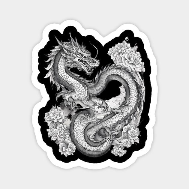 Dragon Tattoo Magnet by animegirlnft