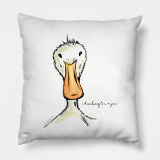 I Ducking Love You Pillow