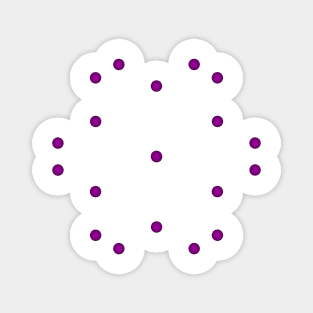 geometron purple f134 dots Magnet