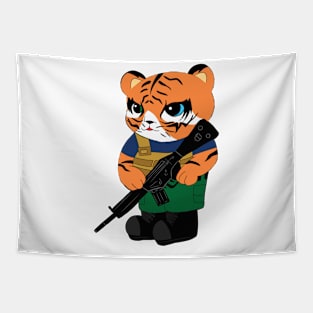 Airsofter tiger Tapestry