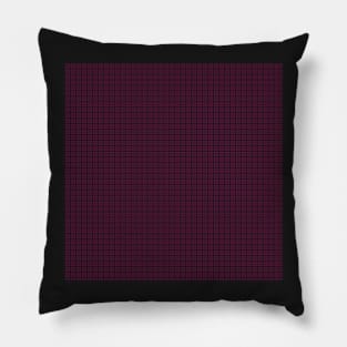 Hot Purple Plaid Pillow