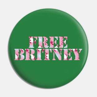 Free Britney Typography Pin