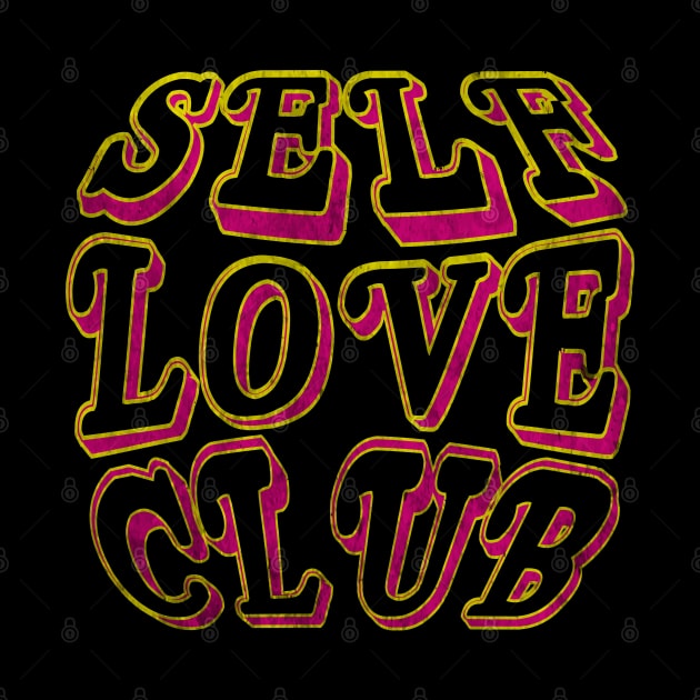 Self Love Club (circular grunge) by Debrawib