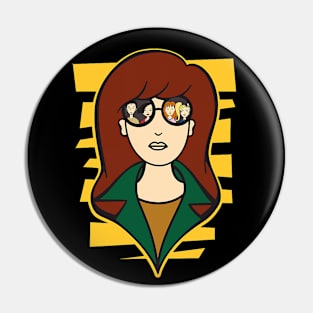 funny girl Cool Pin