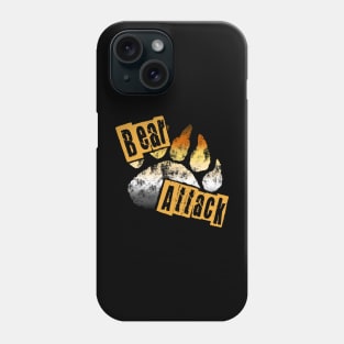 Bear Attack Gay Bear Pride Flag and Paw Phone Case