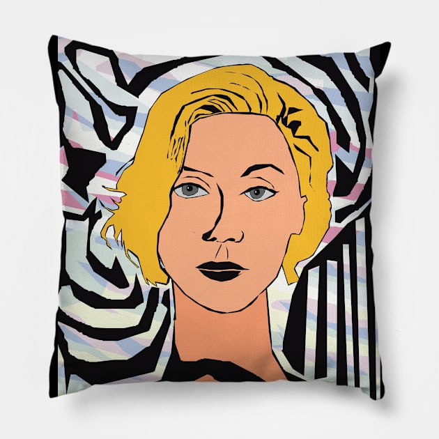 Clarice Lispector Pillow by Exile Kings 