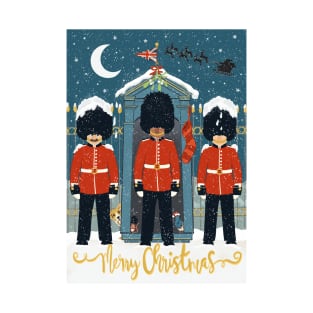 The King’s Royal Guard waiting for Santa in the snow T-Shirt