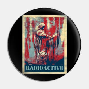 biohazard - gas mask, radioactive Pin