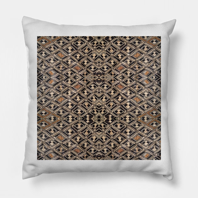 Kuba Cloth - Design #2 Pillow by photoclique