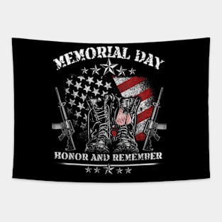 Happy Memorial Day for Men Women Memorial Day Tapestry