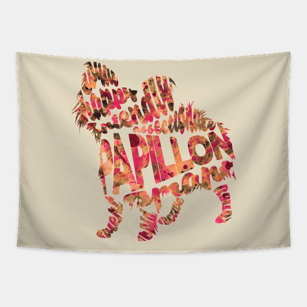 Papillon Tapestry by inspirowl