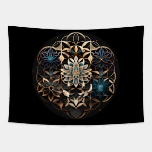 Lotus Flower Sign For Meditation and Nature Lovers Tapestry