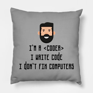 I'm a Coder Collection Pillow