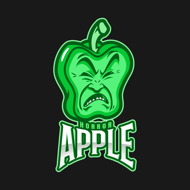 Horror Apple Halloween Scary Gift by Anassein.os