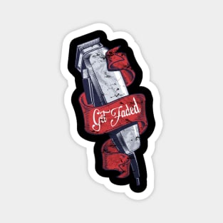 get faded barber Magnet