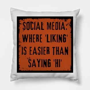 Sarcasm on Social Media - Truth with a Twist Pillow