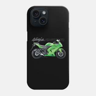 Kawasaki Ninja 250R 08 green, sl Phone Case