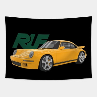 Ruf 911 CTR high performance sports car German automobile YELLOW BIRD Tapestry