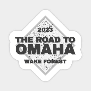 Wake Forest Road To Omaha College Baseball 2023 Magnet